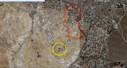 Etimesgut Elvan Köyü İmara Sınır Yatırımlık Satılık Tarla