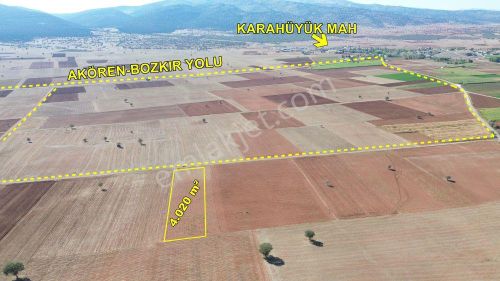 Konya / Akören / Karahüyük Mahallesinde 4.020 M² Müstakil Tarla