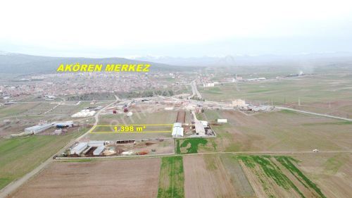 Konya / Akören / Hacılar Mahallesinde 1.398 M² Müstakil Tapulu Tarla