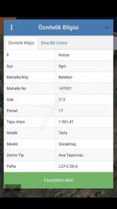Burhan Ardıç'tan Konya Belekler'de Tek Fiyatına İki Tarla