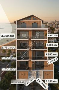 Didim Çamlık Mah.denize 200 Mt Mesafede Satılık 2+1 Eşyalı Daire