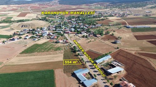 Konya / Akören / Karahüyük Mahallesinde 554 M² Müstakil Tapulu Konut İmarlı Arsa