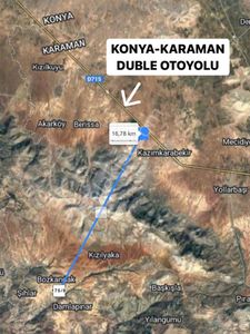 Karaman Merkez Damlapınarda 778 M2 Satılık Bağ Bahçe