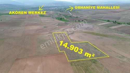 Konya / Akören / Orhaniye 14.903 M² Müstakil Tapulu Tarla