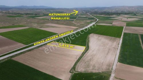 Konya / Meram / Hatunsaray Mahallesinde 5.418 M² Müstakil Tapulu Tarla