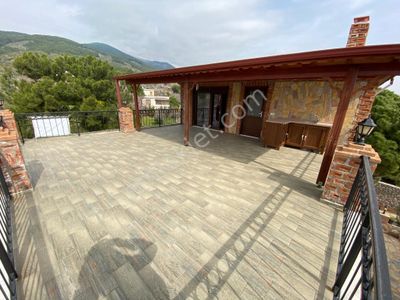 ꧁akçay Ay Emlak'tan꧂çamlıbel'de Deniz Ve Dağ Manzaralı Havuzlu Satılık 6+1 Tam Bağımsız Taş Villa