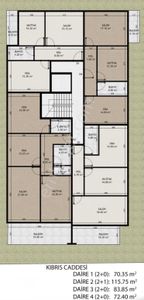 Elmas Emlaktan Kıbrıs Bulvarında Temelden Satılık Geniş Lüks 2+1 2+0 Daireler