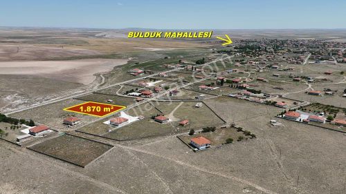 Konya / Cihanbeyli / Bulduk Mahallesinde 1.870 M² Müstakil Tapulu Konut İmarlı Arsa