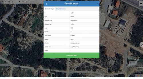 Didim Akyeniköy Seyrantepe Mevkiinde Satılık Villa Arsası