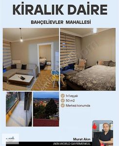 Bahçelievler Mahallesi Merkezde 1+1 Eşyalı Daire