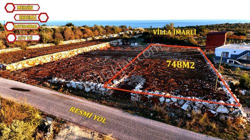 Erdemli Batısandalda Kapanmaz Deniz Manzaralı 748 M² Satılık Villa Arsası