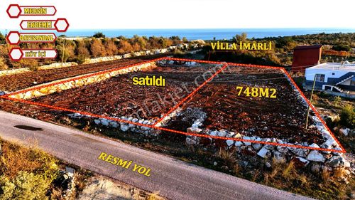Satılık Villa Arsası: Erdemli'de Deniz Manzaralı, 748m², İmarlı