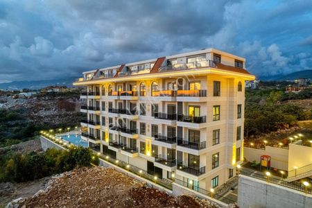 Alanya / Kestel’de Satılık 1+1 Deniz Manzaralı Eşyalı Daire — Site İçerisinde Konforlu Yaşam