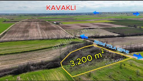 Kırklareli Kavaklı İnece Asfaltı Üzerinden Yaz Kış Ulaşılabilen Bağ Bahçe Yeri 3.200m² Satılık