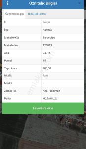 Saraçoğlu Mahallesi'nde 2 Kata İmarlı Müstakil Satılık Arsa ...