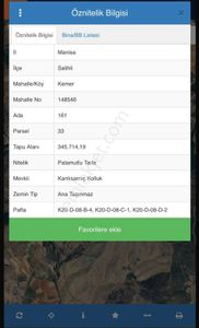 Manisa Salihli Kemer'de Satılık Yatırımlık Arazi