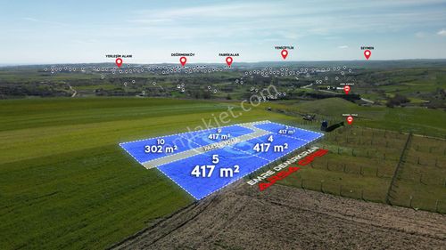 Silivri Değirmenköy'de Mahalleye Yakın 302/417m² Satılık Tarla