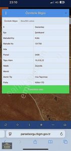 Emir Gayriemnkulden Külüde 15dönüm Tek Tapu Arazi