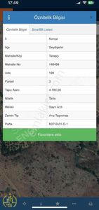 Seydişehir Taraşçı'da 4.180 M² Satılık Tarla