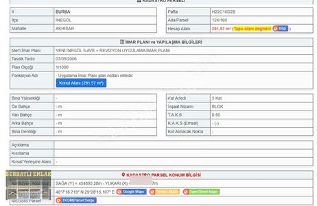 Serhatlı'dan Akhisada Satılık Çift Dairelik Arsa