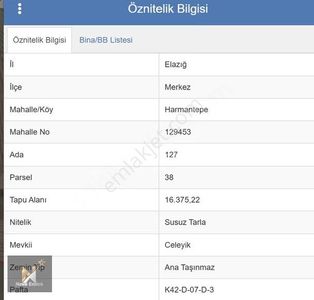 *nova* Harmantepe De Satılık Tarla