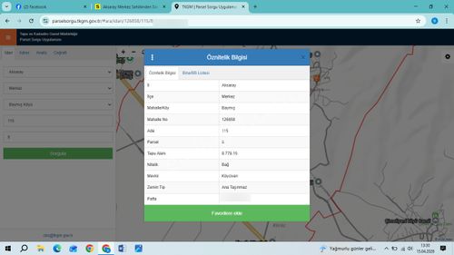 Aksaray Baymış Köyünde Satılık Fırsat Tarla