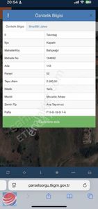 Kapaklı Bahçeağılda İmara 20 Metre Mesafede Kelepir Arazi