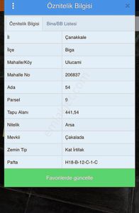 Çanakkale Biga'da Denize Yakın Yatırımlık Arsa
