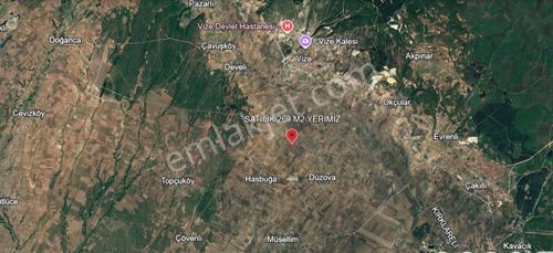 F.akboga İnşaattn Vize Hasbuga Mah Satılık Hisseli 269 M2 Tarla