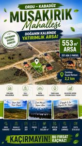 Çambaşı Yaylasında Manzaraya Hakim, Müstakil Parsel 553m² Arsa