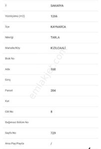 Sahibinden Kupon Arazi Köye Çok Yakın