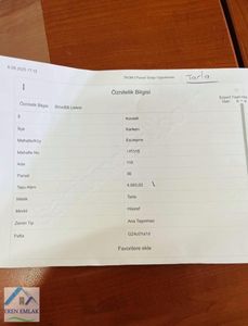 Kocaeli Eşme'de 4083 M2 Göl Manzaralı Satılık Tarla