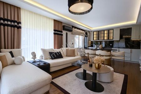 Alanya Merkez, Kleopatra’ya 200 M, Lüks Tasarımlı 2+1 Daire