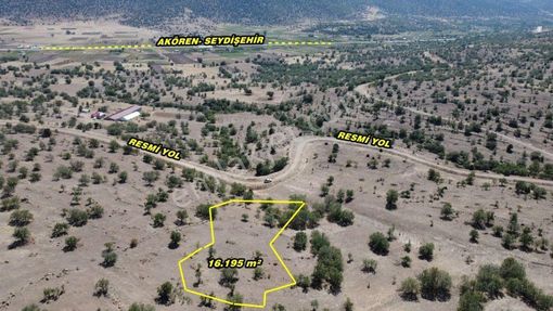 Konya / Akören / Kayasu Mahallesinde 16.195 M² Müstakil Tapulu Tarla