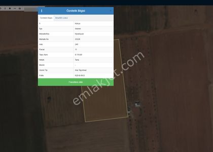Sahibinden 8119 Metre Sulak Tarla İster Çardak Yap Halı Gibi Verimli