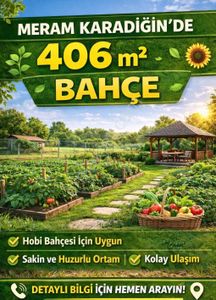 🛑meram Karadiğin 406 M² Müstakil Tapulu Bahçe Köy İçi