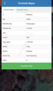 Balıkesir Erdek Yukarıyapıcı Mahallesi 1.297m2 Uygun Fiyatlı Tarla
