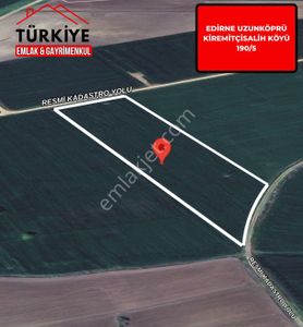 Edirne Uzunköprü Kiremitçisalih 1021m2 Yatırımlık Kupon Arsa