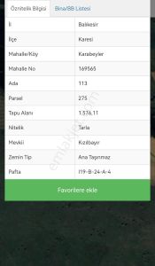 Selçuklu'dan Karesi'de Yerleşime Yakın Fırsat Tarla