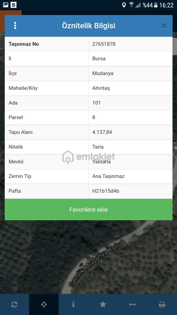 Mudanya Altıntaş'ta 134m2 Satılık Tarla 2