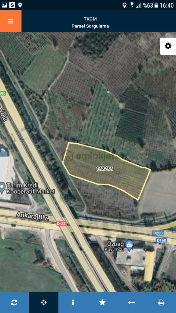 Kestel Narlıderede Ankara Yoluna Cephe 11.864 M2 Şeftali Bahçesi 1