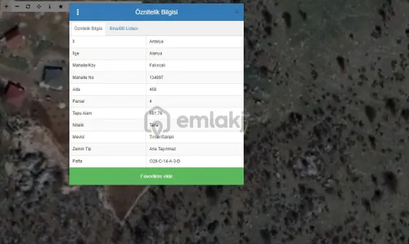 Antalya Alanya Fakırcalı Mevkii Tırılar/garipli 581 Metrekare 1