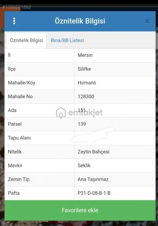 Sahibinden 1.450m2 Deniz Manzaralı Arsa 2