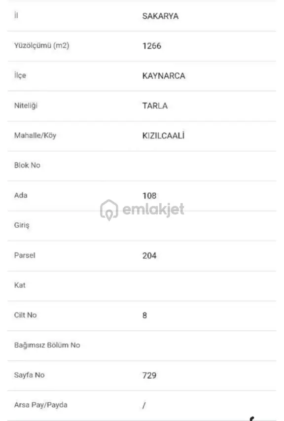 Sahibinden Kupon Arazi Köye Çok Yakın 1