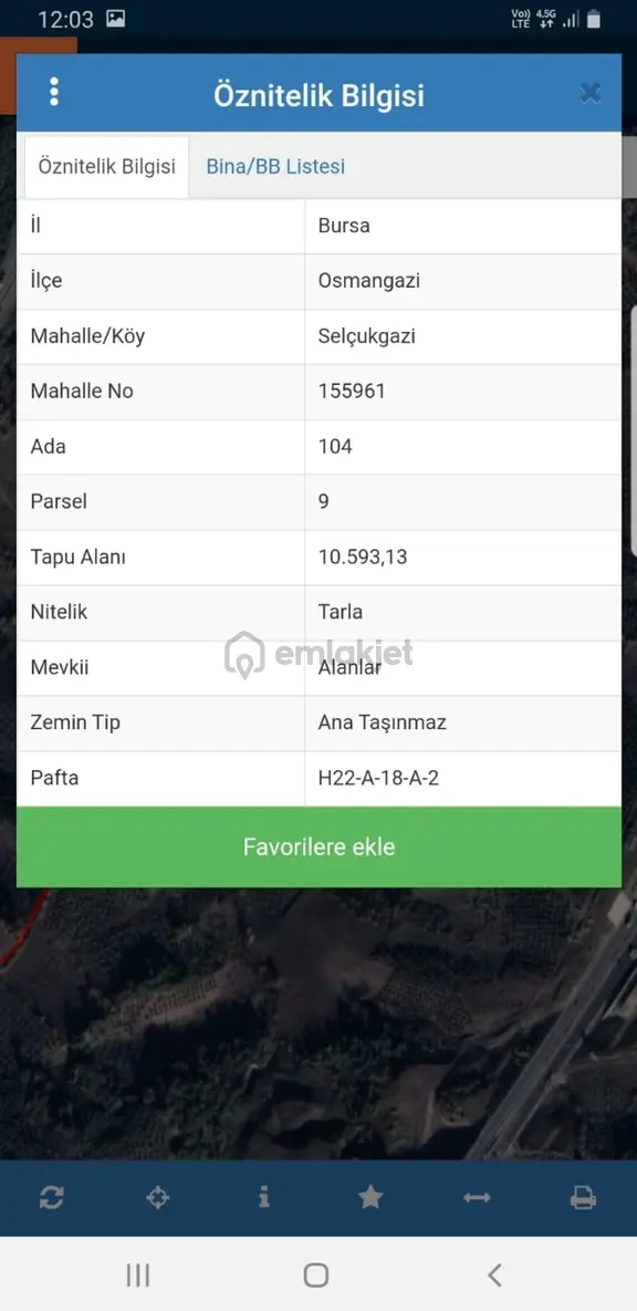 Bursa Osmangazi Selçukgazi Köyünde 10593 M2 Kelepir Kıymetlı Arazi 1