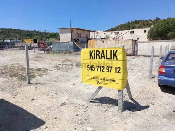 Alaçatı Gayrimenkulden Çeşme Sanayi Sitesi İçinde Kiralık Arsa... 1