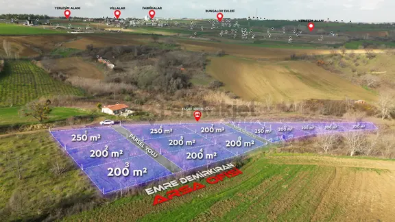 Tekirdağ Süleymanpaşa'da 200m² Satılık İmarlı Arsalar 1