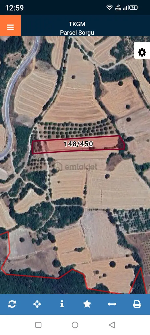 Balıkesire 30 Km Mesafede, İzmir Yoluna 1km , Satılık Tarla 1