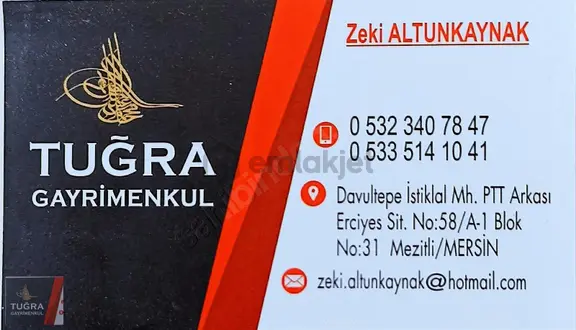 Tuğra'dan Erdemli Üzümlü Mh.de Satılık Ev Yeri