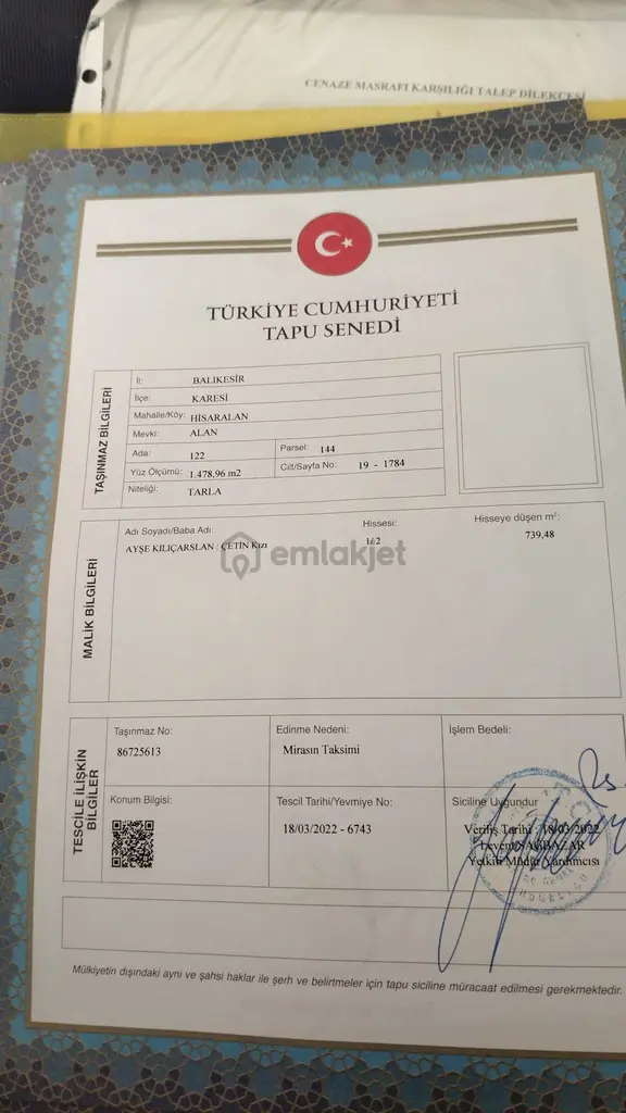 Satılık Tarla 2